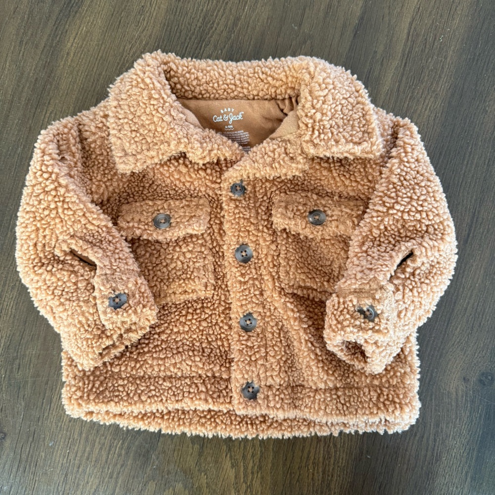 Cat & Jack Tan Sherpa Jacket